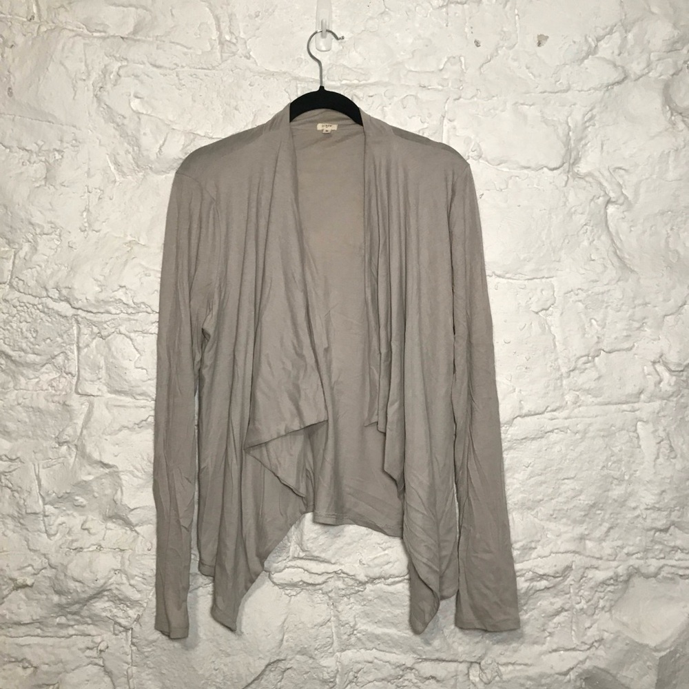 J Crew Grey Cotton Cardigan